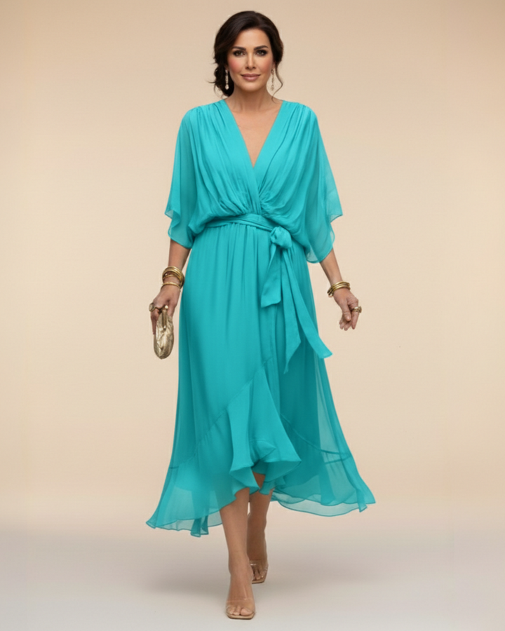 Juliette | V-Neck Chiffon Dress