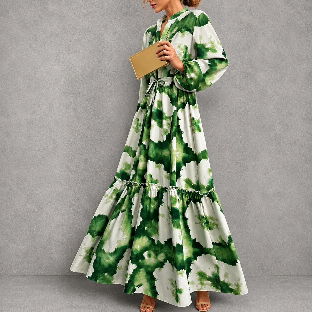 Celestine™ | Botanical Print Maxi Dress