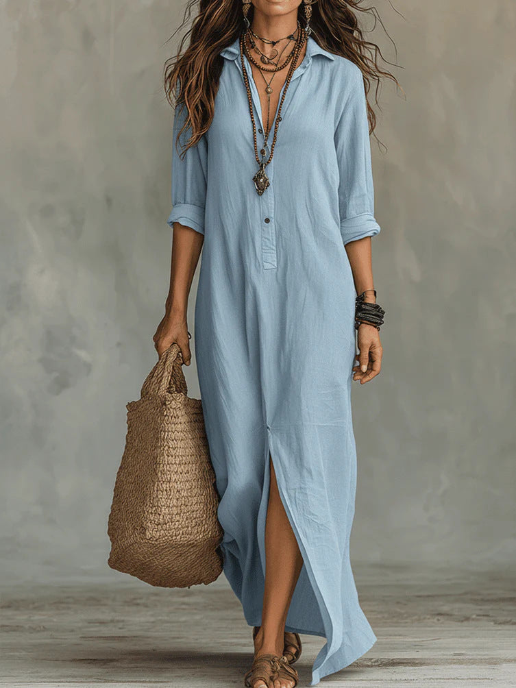 Elodie™ | Effortless Halter Maxi Dress