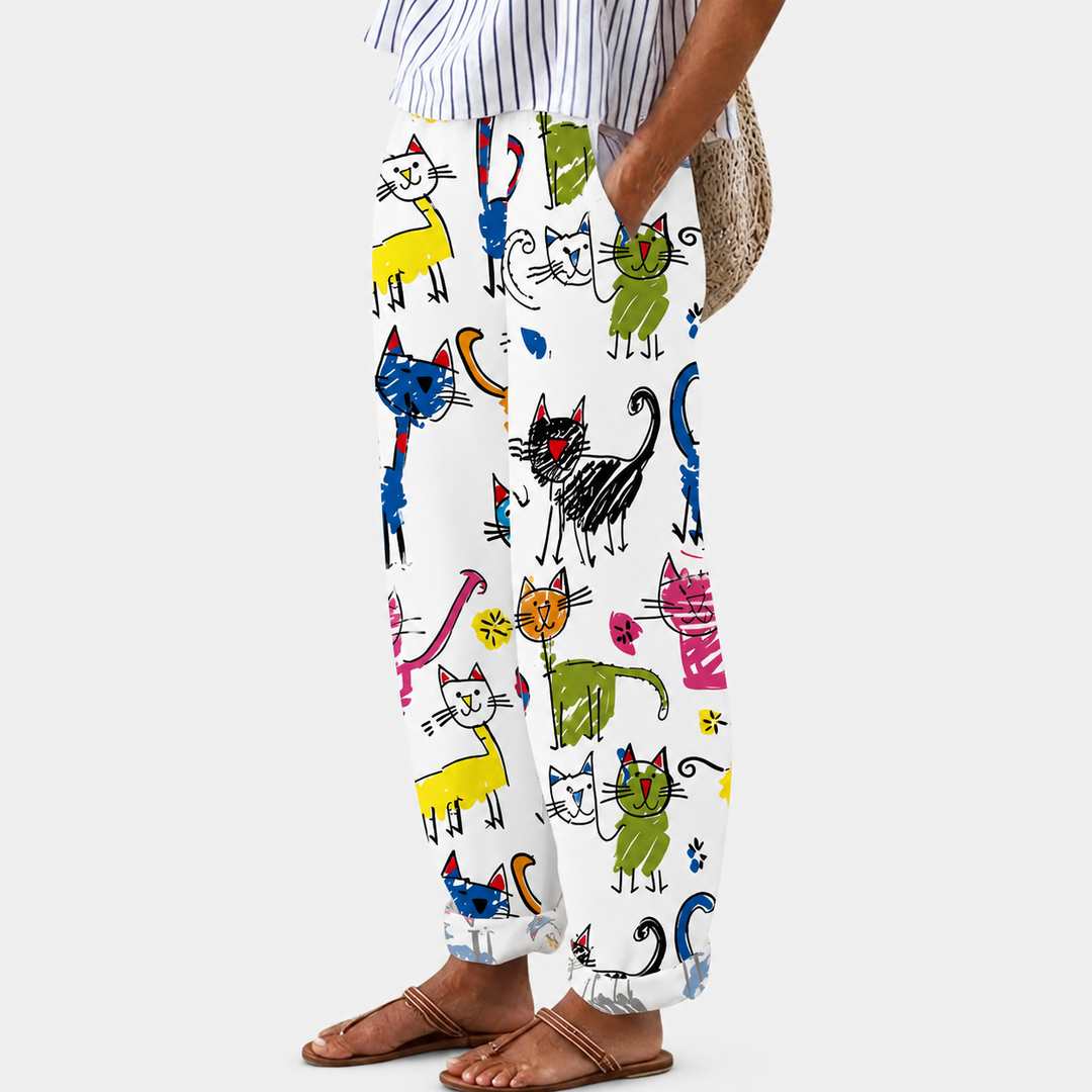Cozy Happy Cats Lounge Pants