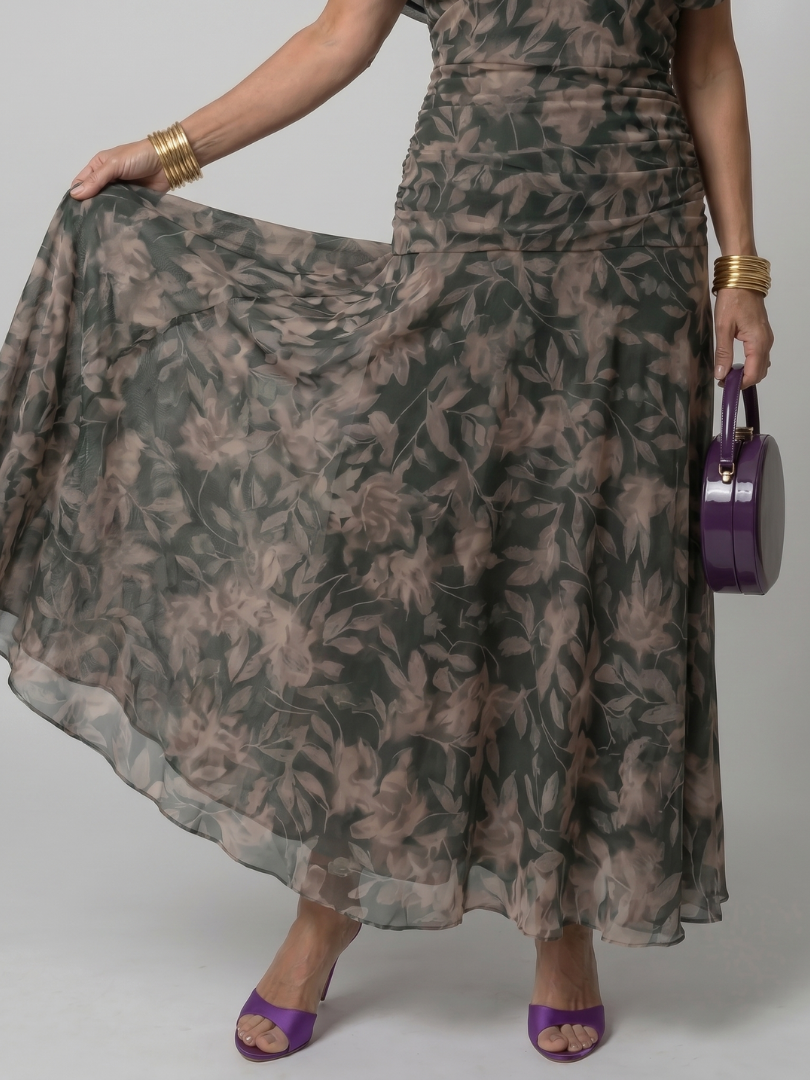Calen | Off-Shoulder Midi Dress" can be rewritten as "Calen | Off-Shoulder Midi Style Dress.