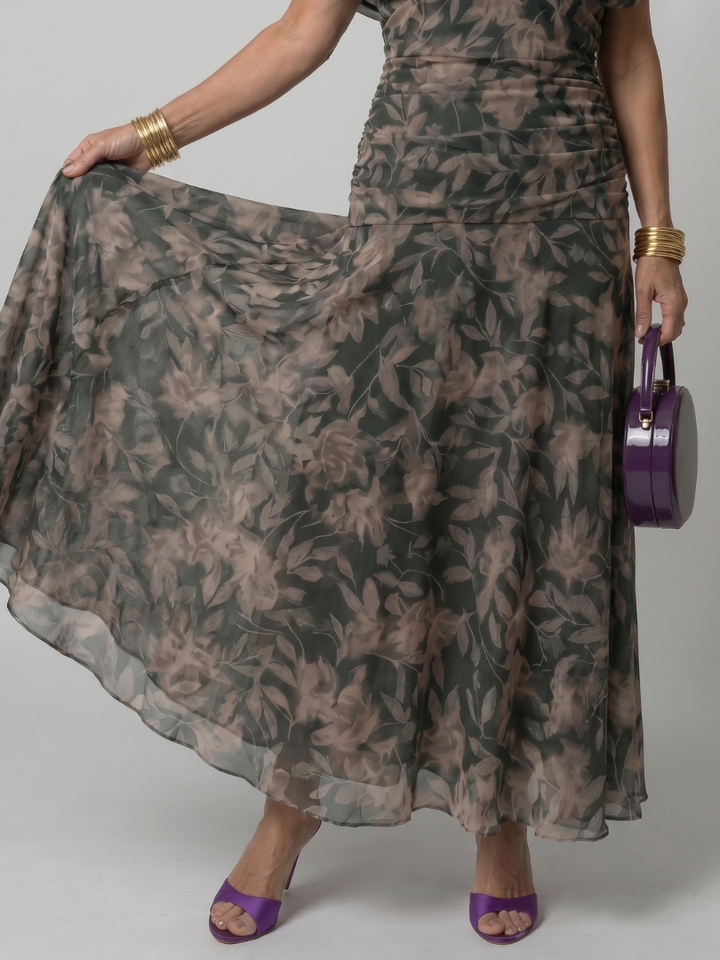 Calen | Off-Shoulder Midi Dress" can be rewritten as "Calen | Off-Shoulder Midi Style Dress.