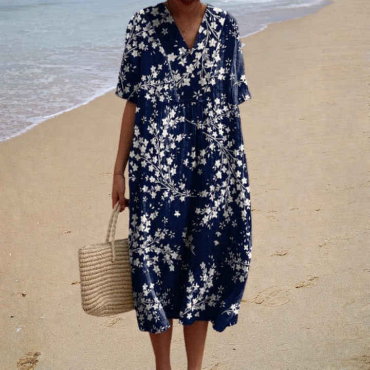 Adèle | Elegant Floral Maxi Dress