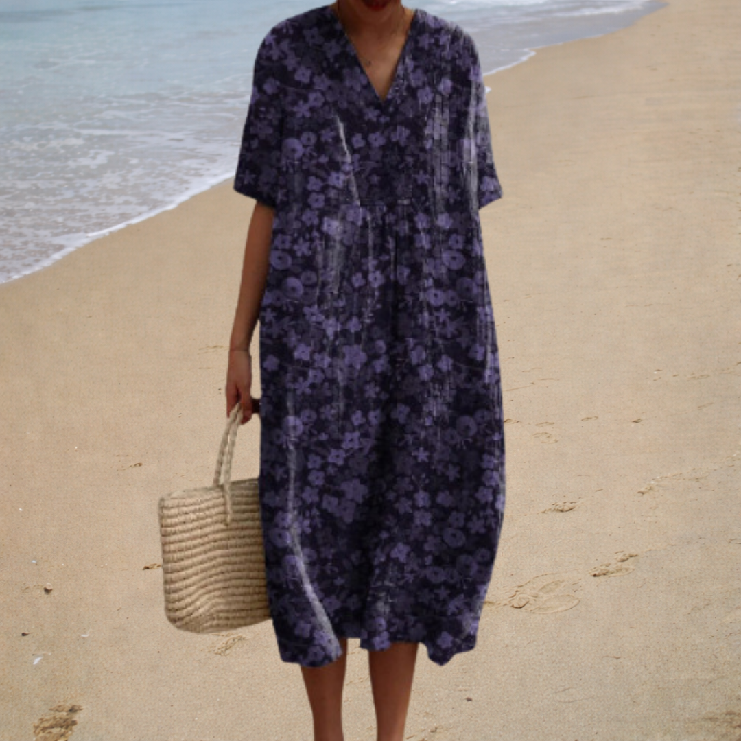 Adèle | Elegant Floral Maxi Dress