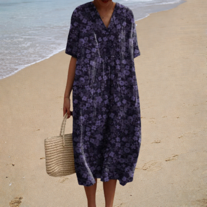 Adèle | Elegant Floral Maxi Dress