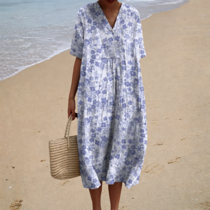 Adèle | Elegant Floral Maxi Dress