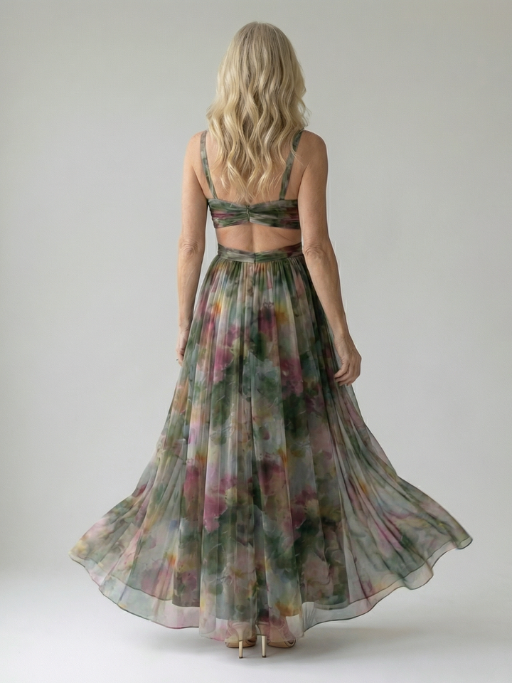 Isel | Cozy Maxi Dress with Soft Wrap Design