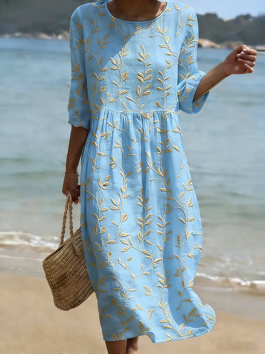 Blooming Floral Pattern Dress