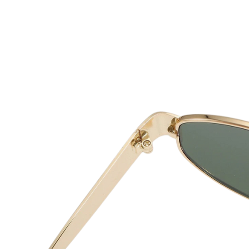 Luxury Oval Metal Frame Sunglasses