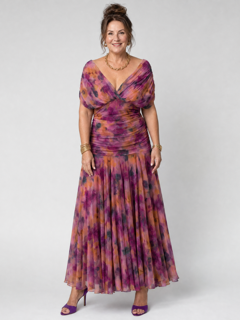 Calen | Off-Shoulder Midi Dress" can be rewritten as "Calen | Off-Shoulder Midi Style Dress.