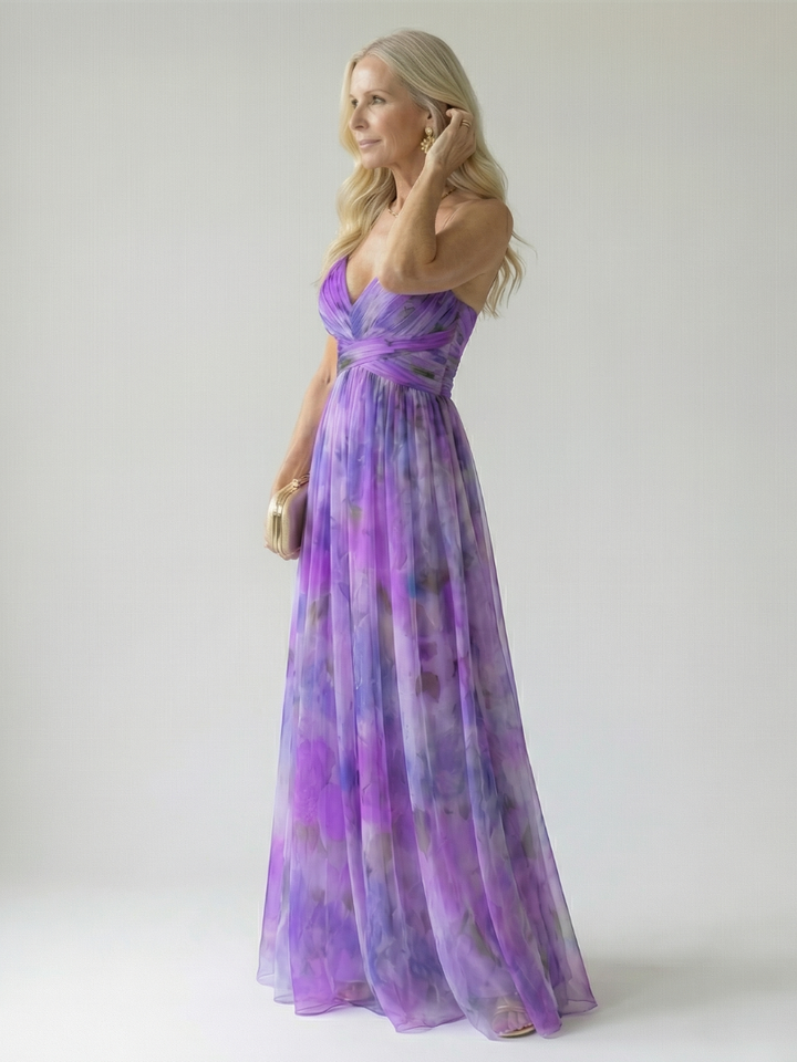 Isel | Cozy Maxi Dress with Soft Wrap Design