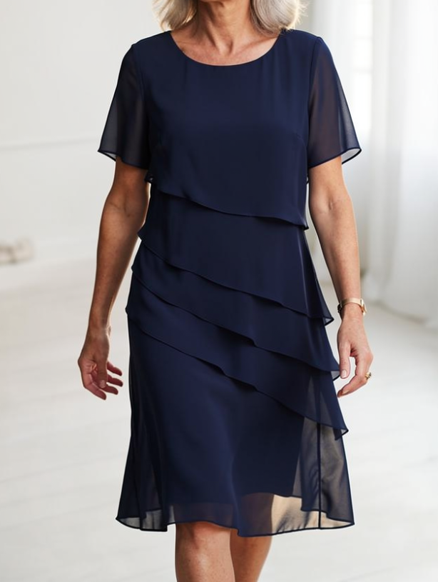 Juliette | Graceful Ruffled Dress with a Flowing Silhouette