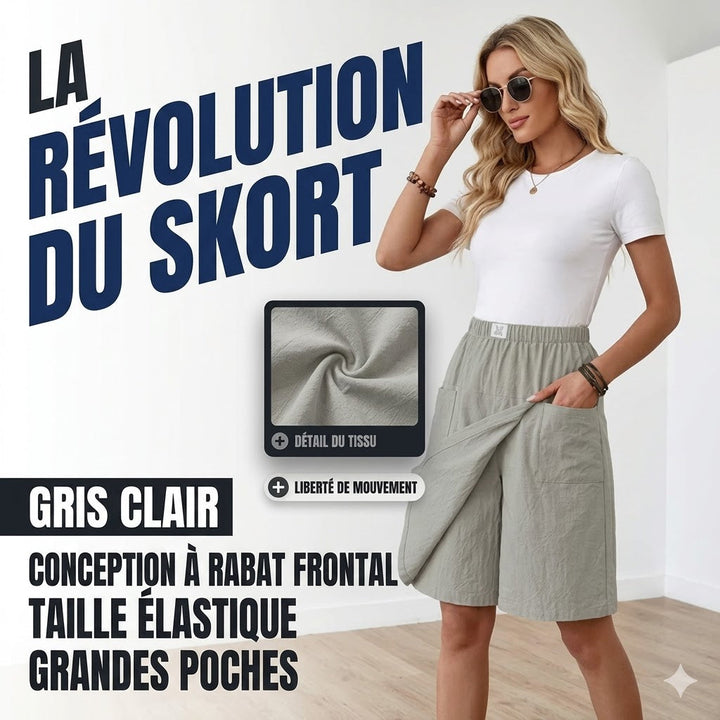 Libertine™ - Active Freedom Skort with Elastic Waist and Pockets