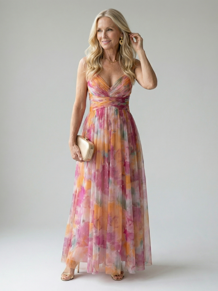 Isel | Cozy Maxi Dress with Soft Wrap Design