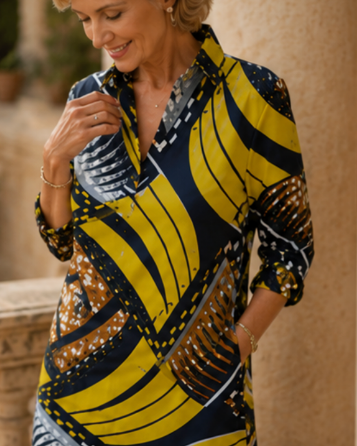 Viviana | Mediterranean Glow Dress