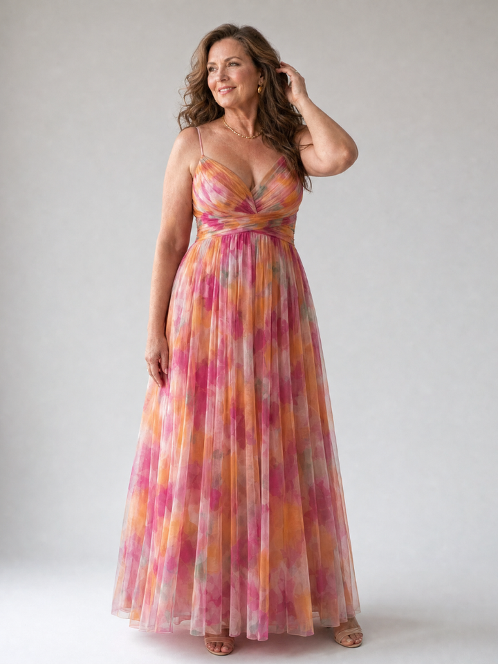 Isel | Cozy Maxi Dress with Soft Wrap Design