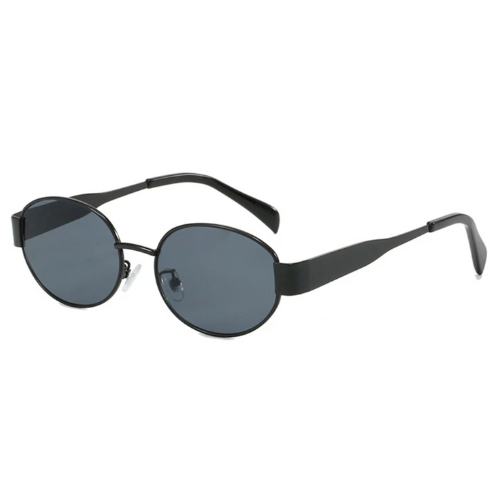 Luxury Oval Metal Frame Sunglasses