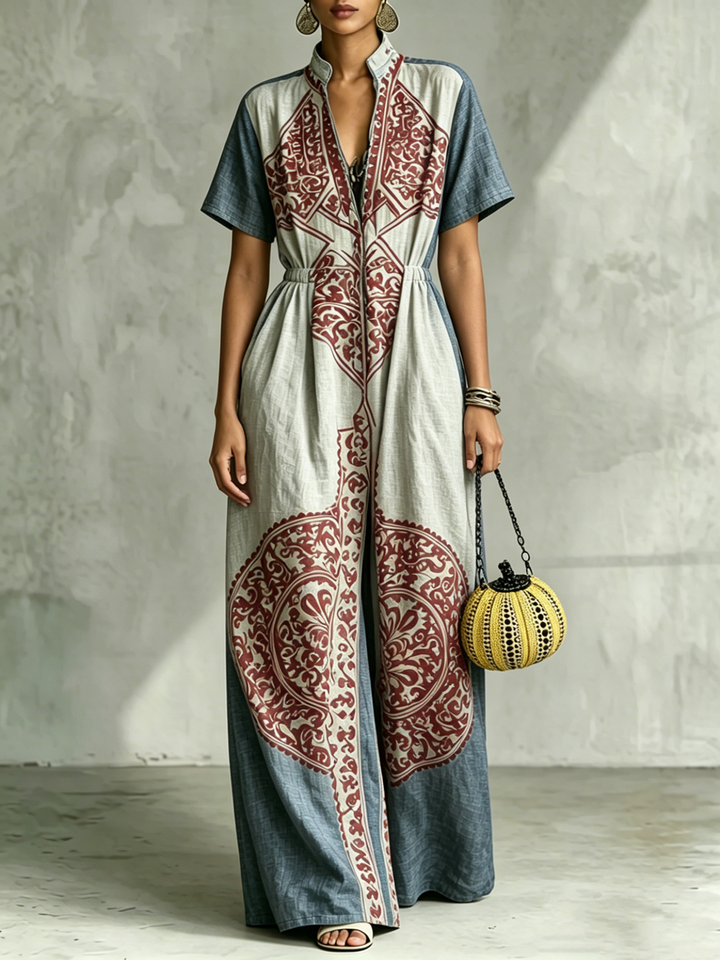 Sandra | Teal Jumpsuit