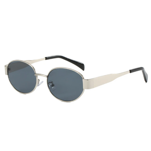 Luxury Oval Metal Frame Sunglasses