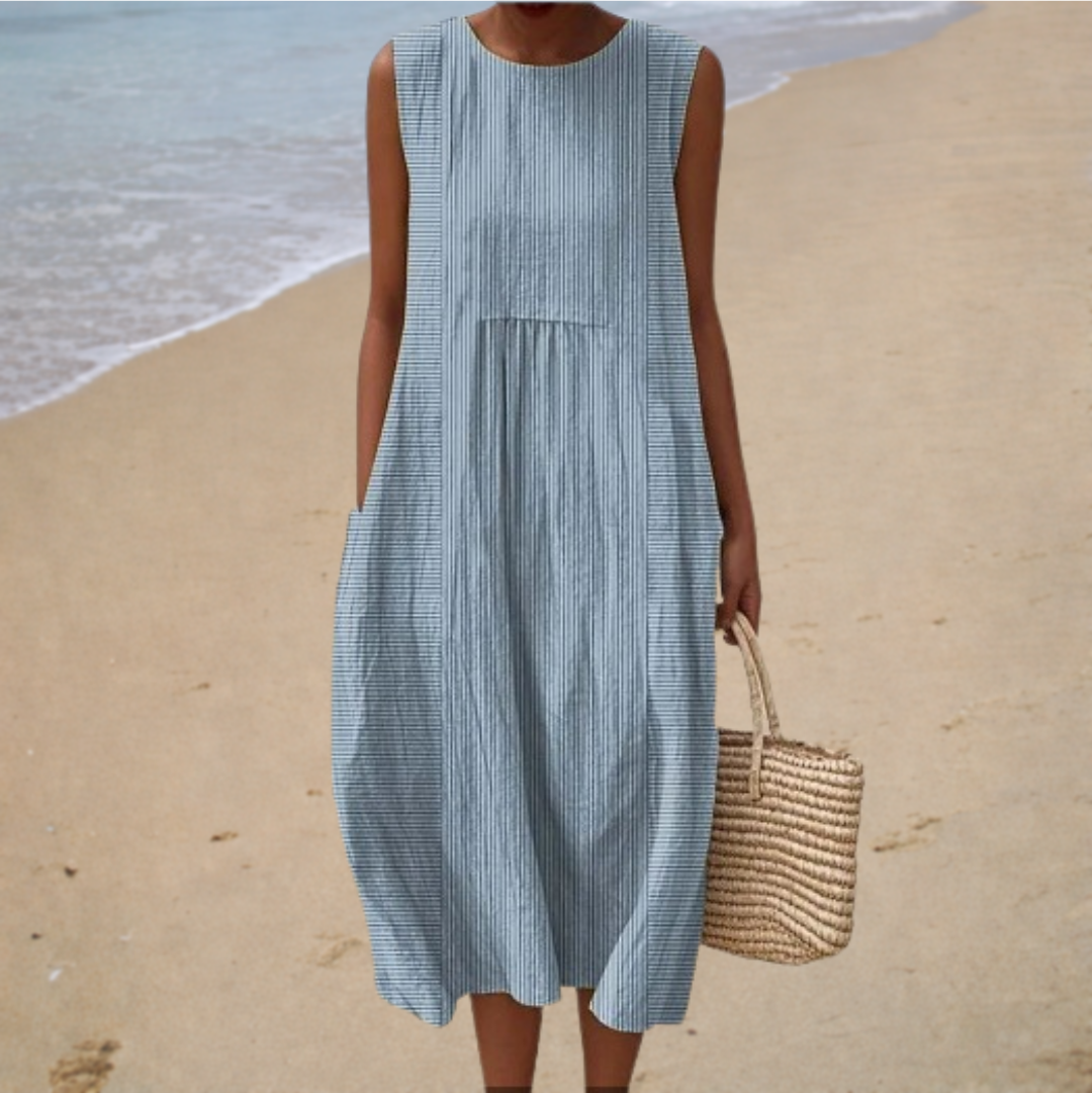 Ilaria | Striped Summer Beach Dress