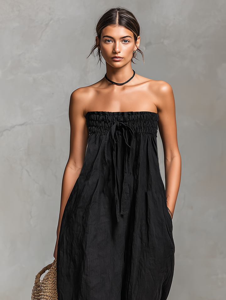 Mia | Relaxed Fit Linen Jumpsuit