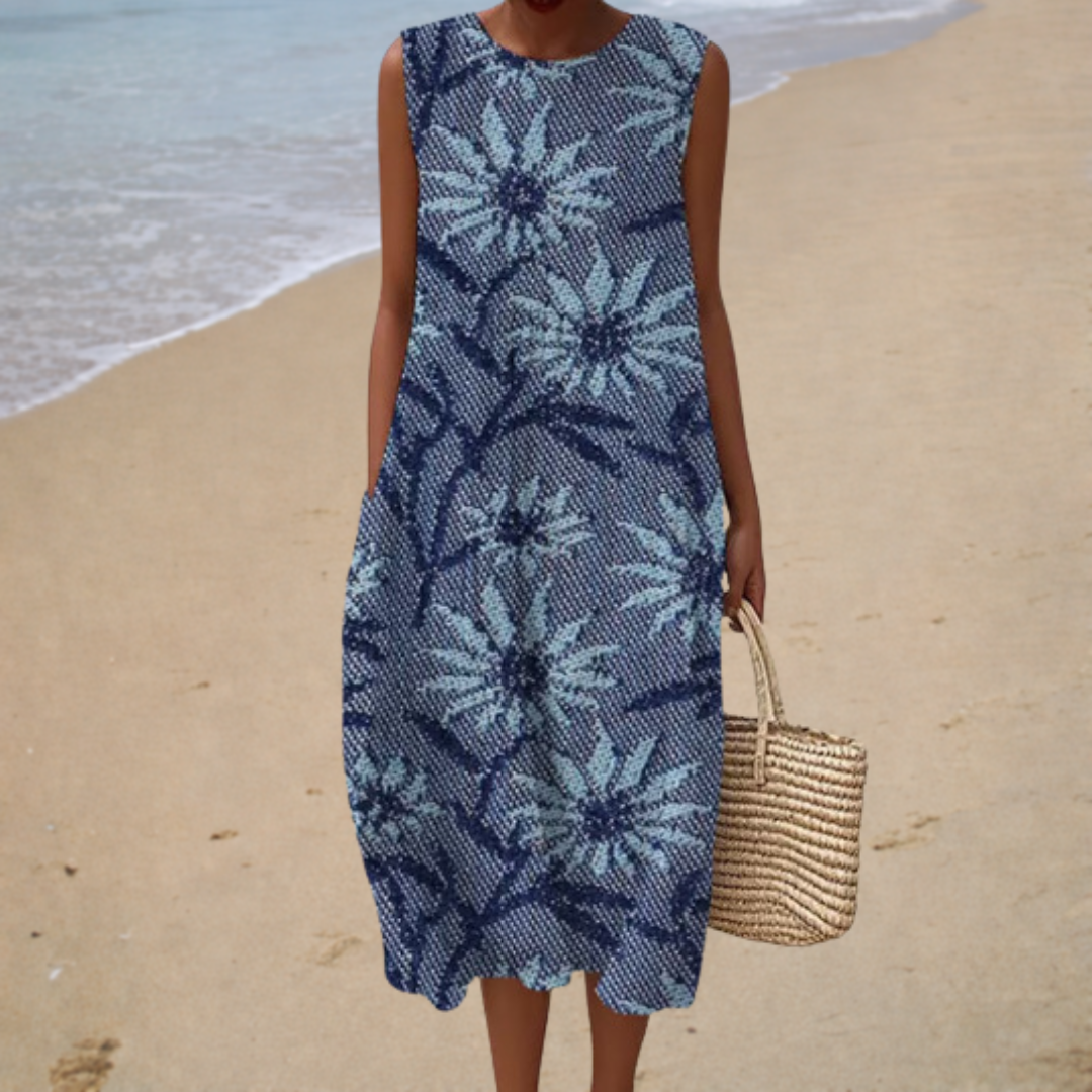 Brigitte | Chic Floral Midi Dress