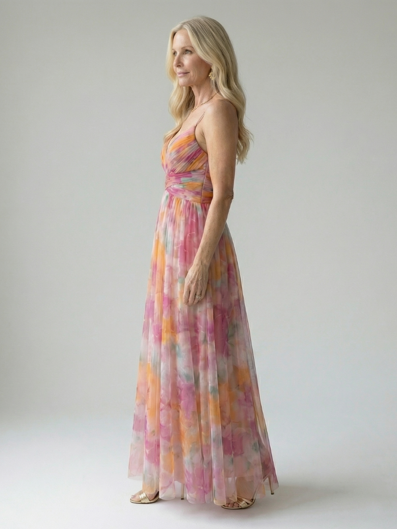Isel | Cozy Maxi Dress with Soft Wrap Design