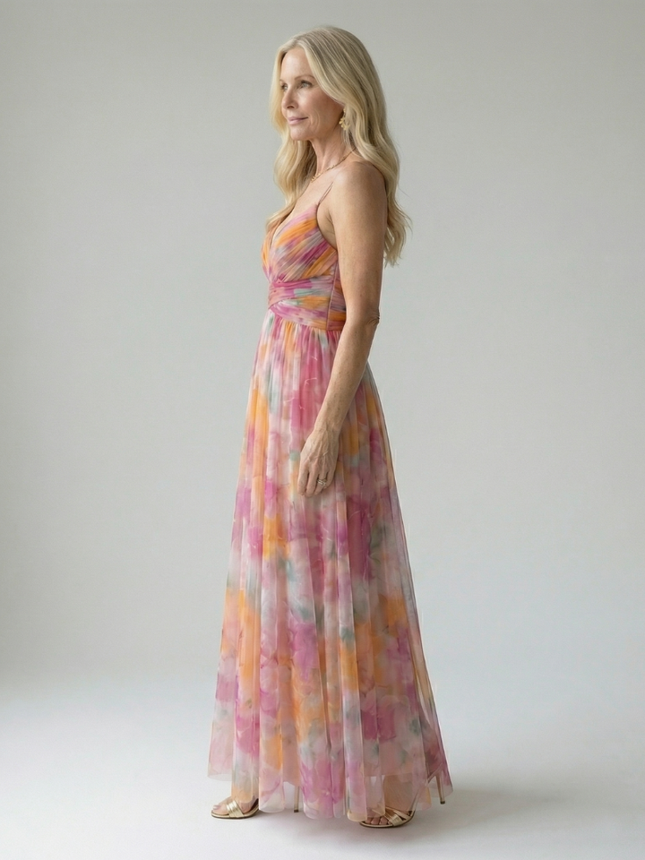 Isel | Cozy Maxi Dress with Soft Wrap Design