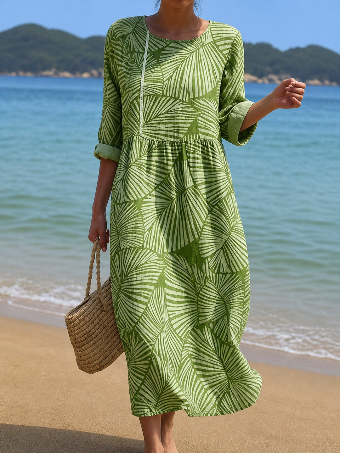 Blooming Floral Pattern Dress