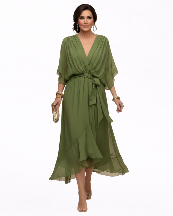 Juliette | V-Neck Chiffon Dress