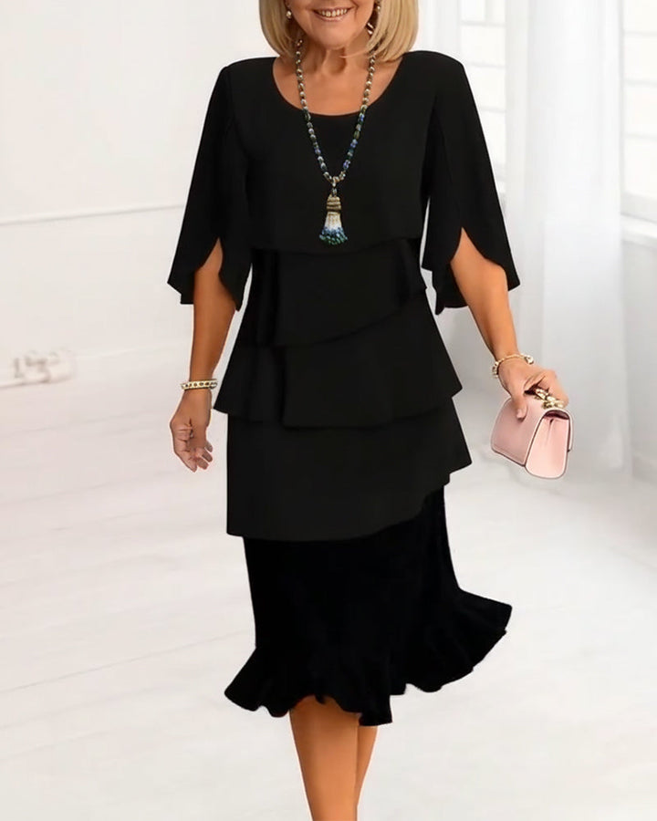 Sophie | Graceful Ruffled Dress with a Flowing Silhouette