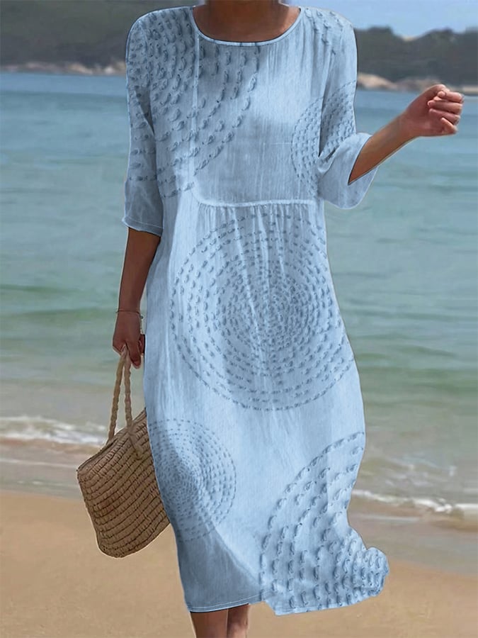 Améliane™ — Graceful Midi Dress Featuring Exquisite Details