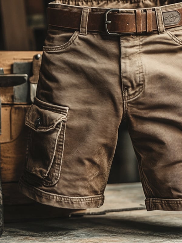 Justin | Short cargo retro with multiple pockets
