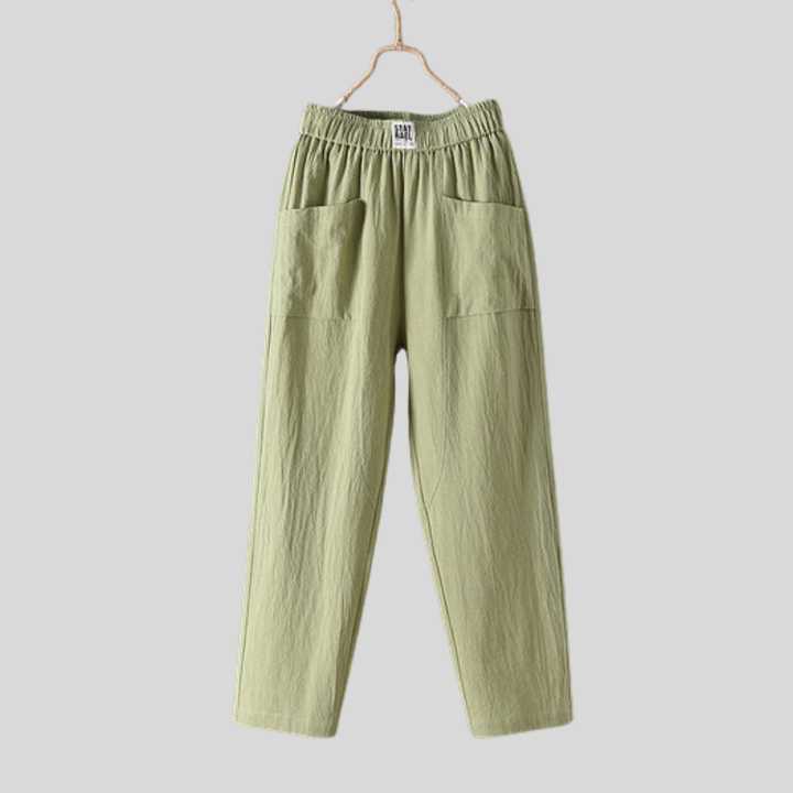 Alyra - Comfortable Pocketed Relaxed Pants