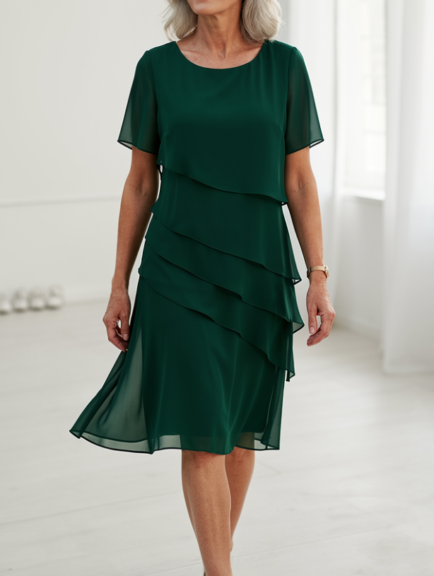 Juliette | Graceful Ruffled Dress with a Flowing Silhouette