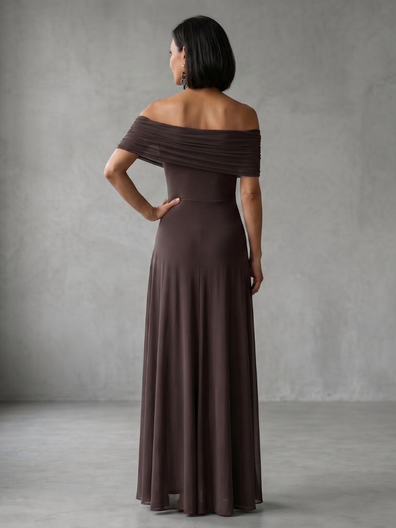 Aurora™ | Off-Shoulder Draped Maxi Dress