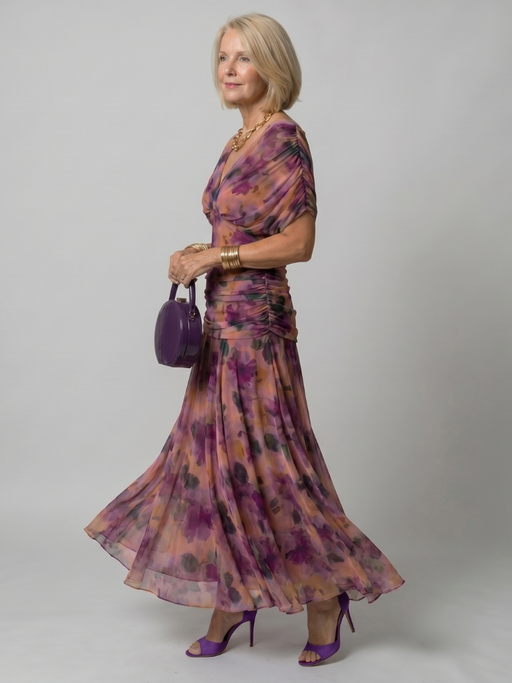 Calen | Off-Shoulder Midi Dress" can be rewritten as "Calen | Off-Shoulder Midi Style Dress.