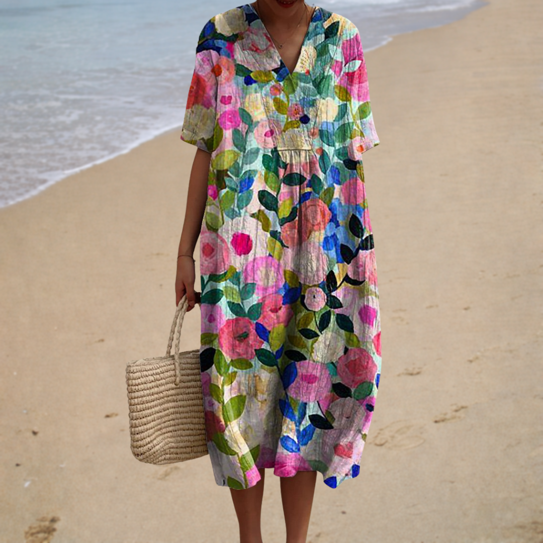 Célestine | Elegant Floral Maxi Dress