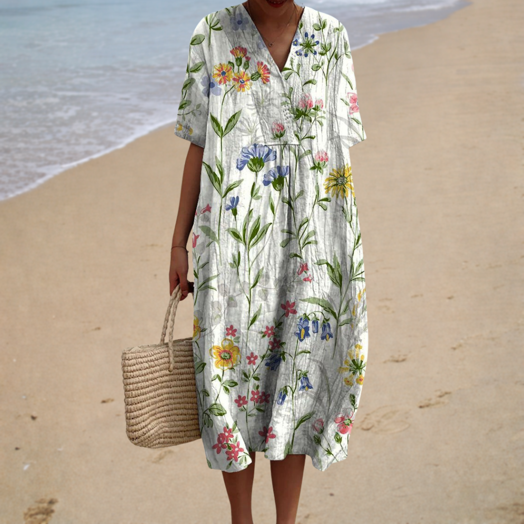 Nerina | Elegant Floral Maxi Dress