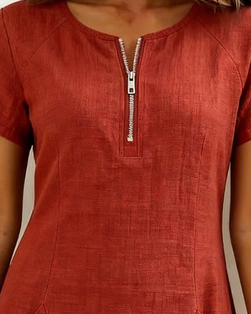 Lina Dress — Natural Elegance for Everyday