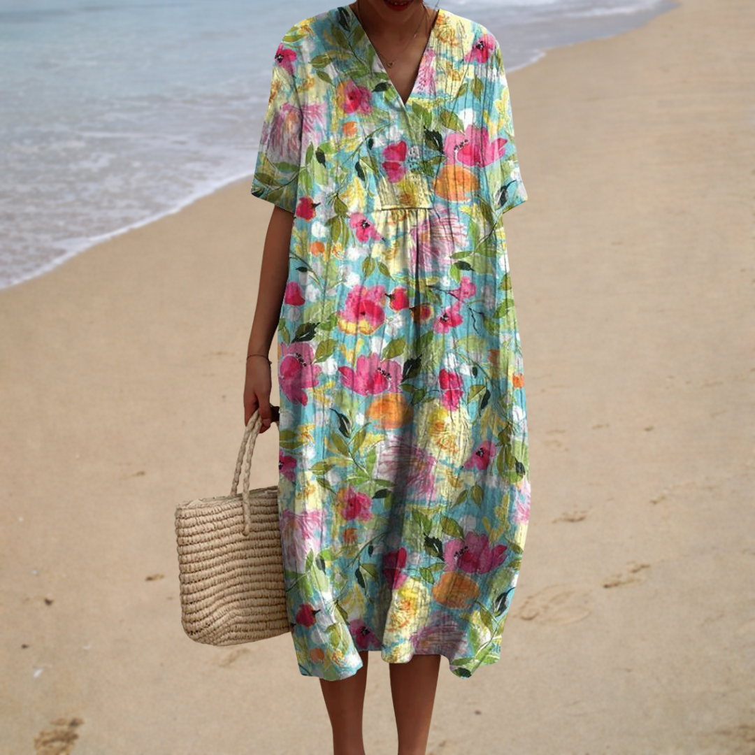 Juliette | Vibrant Floral Maxi Dress