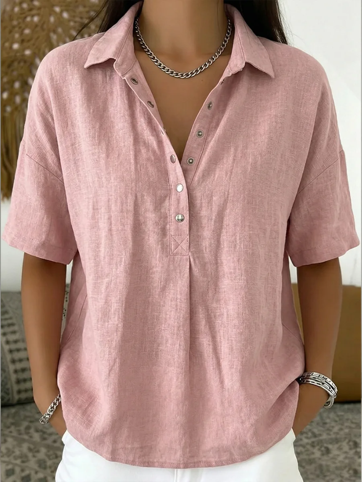Harper | Blouse with Collar and Button