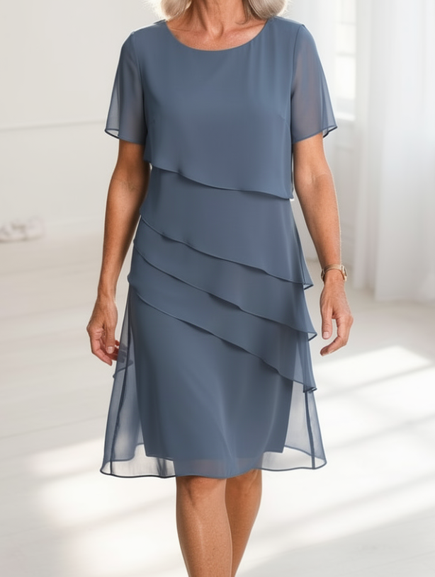 Juliette | Graceful Ruffled Dress with a Flowing Silhouette