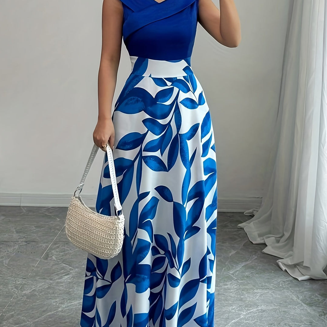 Celeste™ | Botanical A-Line Maxi Dress