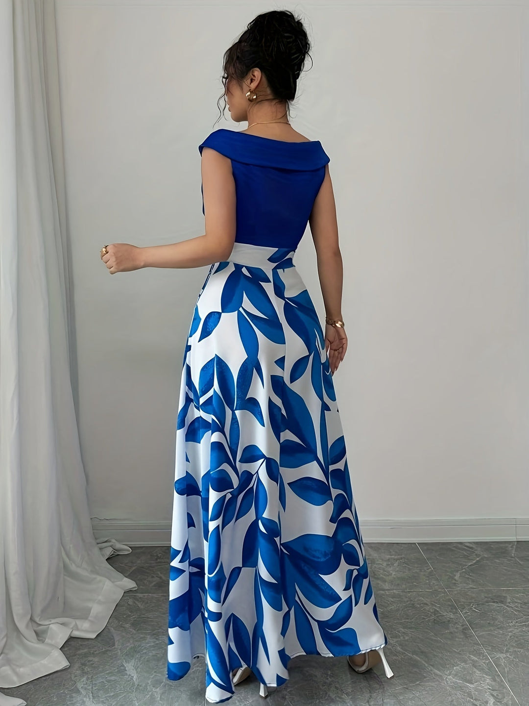 Celeste™ | Botanical A-Line Maxi Dress