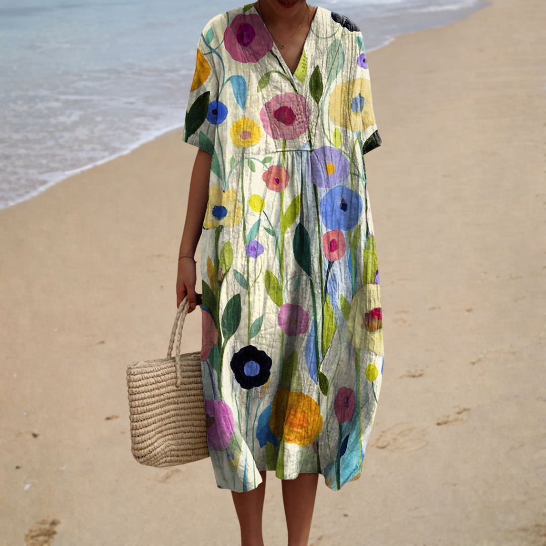 Hortense | Flowing Bohemian Maxi Dress