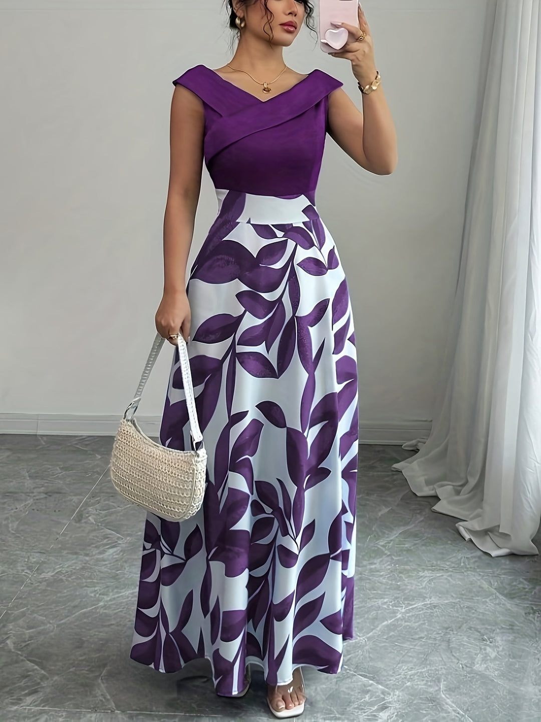 Celeste™ | Botanical A-Line Maxi Dress
