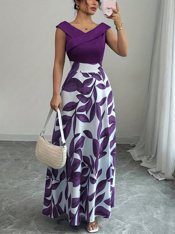 Celeste™ | Botanical A-Line Maxi Dress