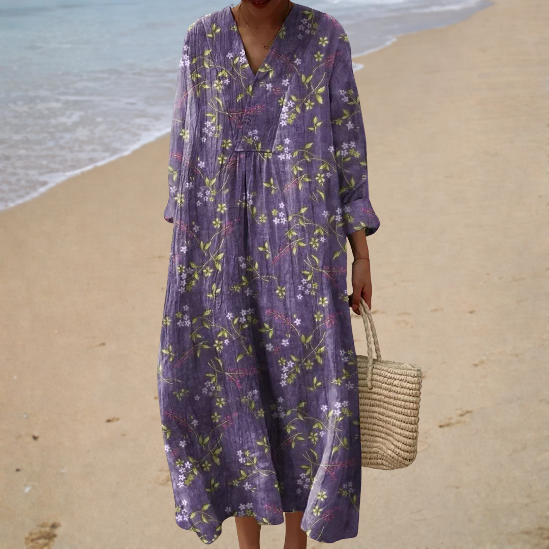 Solène | Elegant Floral Maxi Dress
