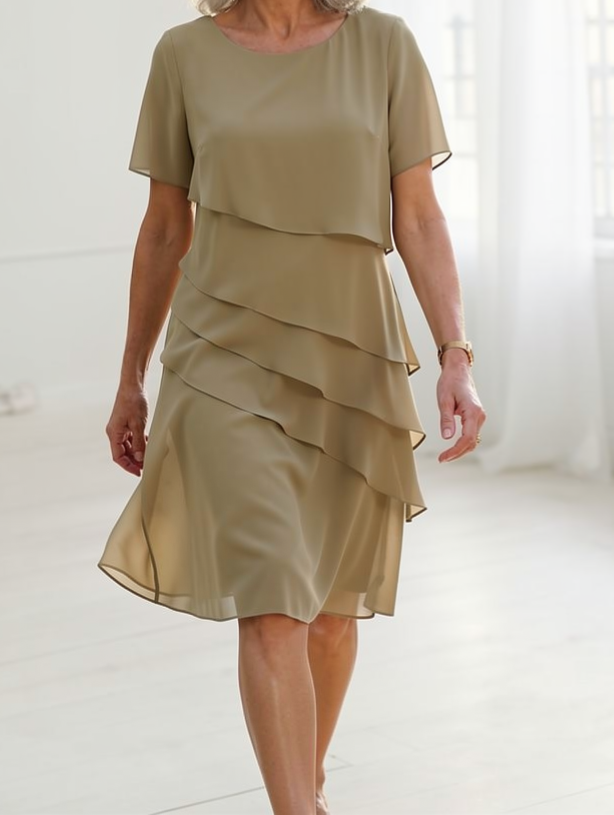 Juliette | Graceful Ruffled Dress with a Flowing Silhouette